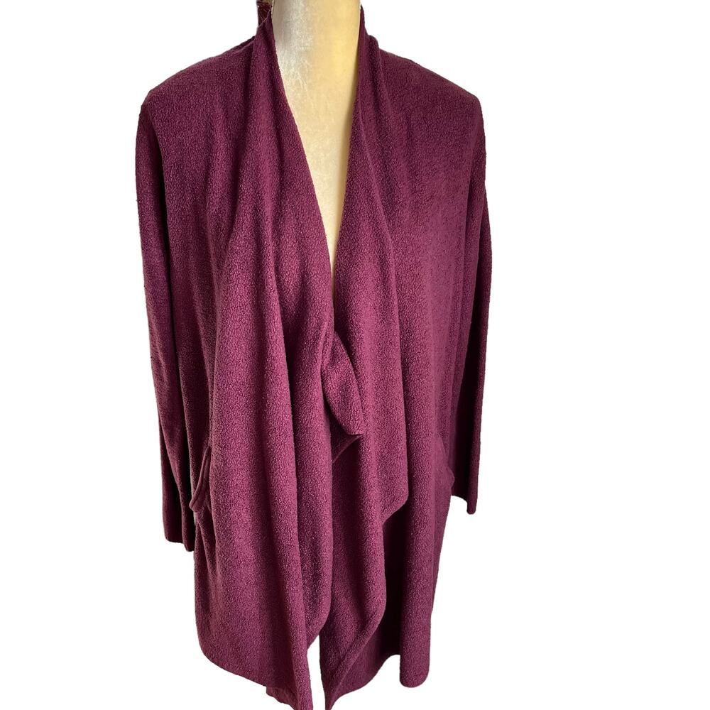 Barefoot Dreams CozyChic Lite Cardigan Sweater Size L/XL E1-11